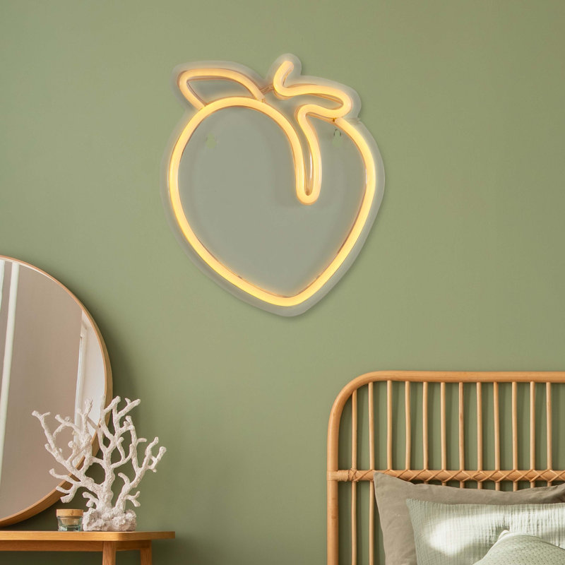 NEON PEACH SHAPED LED LIGHT ONE-SIZE