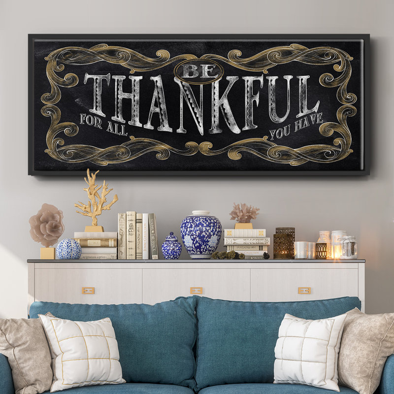 Be Thankful- Framed Canvas