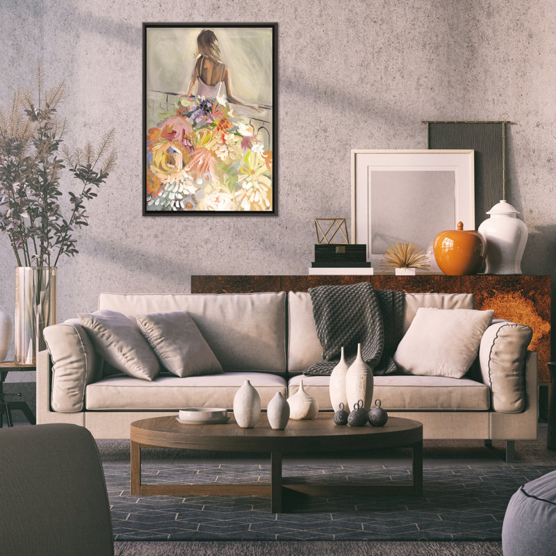 Nature Inspired Blossom Reverie: The Enigmatic Backdrop, 40" H x 30" W