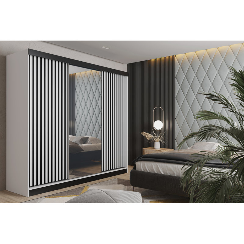 Alnita 3 Door Wardrobe, White