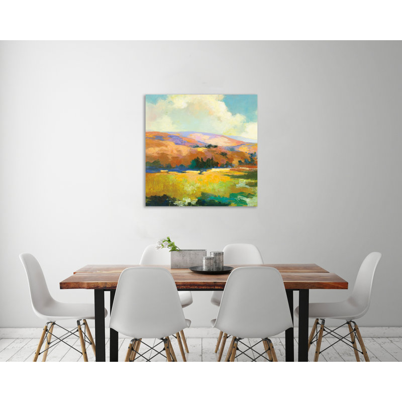"Day Break Valley II", toile tendue par Julia Purinton, H 12 po x l 12 po x P 1,5 po