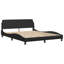 Cadre de lit vidaXL Dover noir 152 x 203 cm-1107704785-1107704786