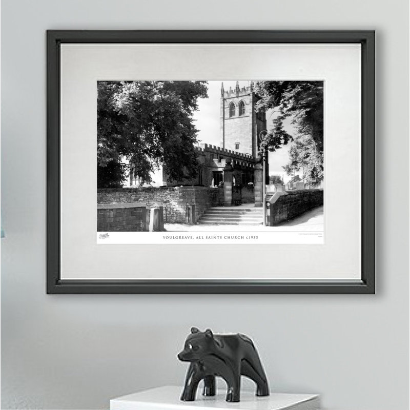 Youlgreave, All Saints Church C1955 - Single Picture Frame Print, 45cm H x 60cm W x 2.3cm D