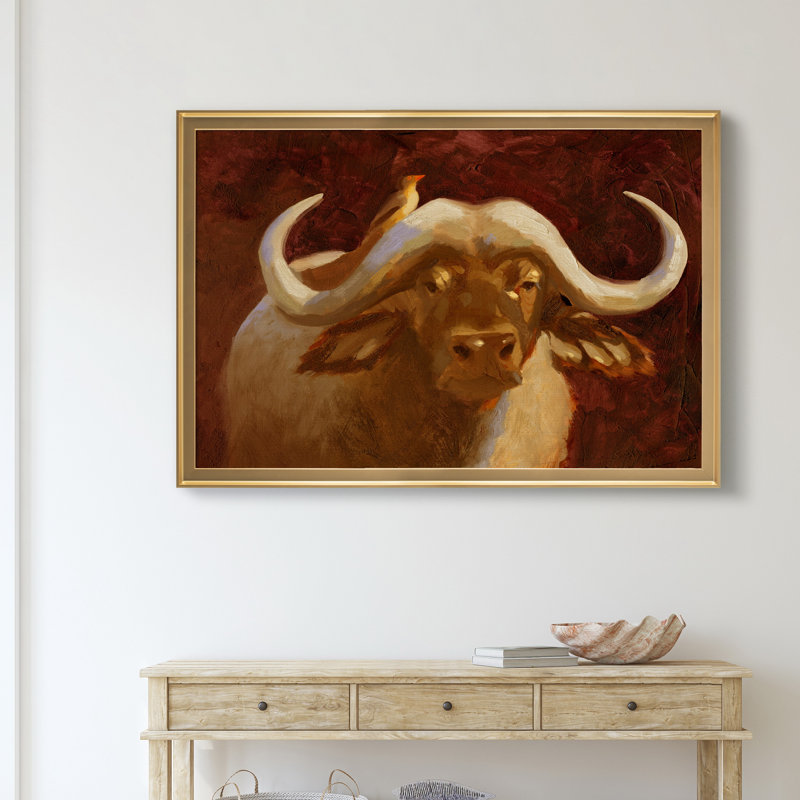«Cape Buffalo I», impression sur toile encadrée, H 18,5 po x l 24,5 po x P 1,5 po, Doré