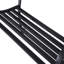 Aalena Garden Bench 2 Seater Metal Outdoor Bench Seat Armrests Black