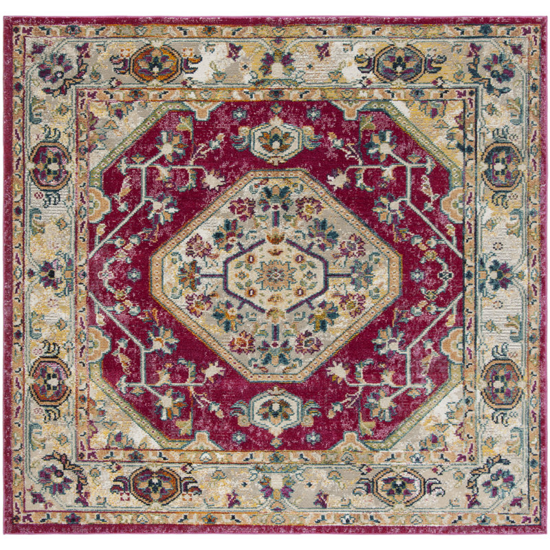 Donnavin Savannah Performance Oriental Rug, Square 7'