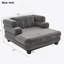 Chaise longue rembourrée avec accoudoirs pour le salon, la chambre à coucher
