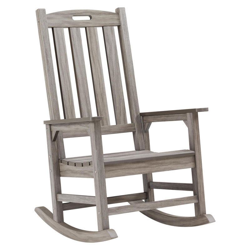 Chaise berçante d'extérieur, Gris clair