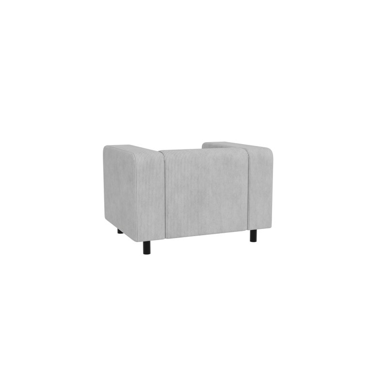 Sofie Upholstered Armchair, Light Grey