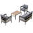 Ustyle Multi Outdoor With Table. Waterproof & Weather-. Pe . Iron Frame. For Spaces. Easy To Assemble. Beige Color And Water-, Rust. . Construction. Comfort. Grey-1380838587