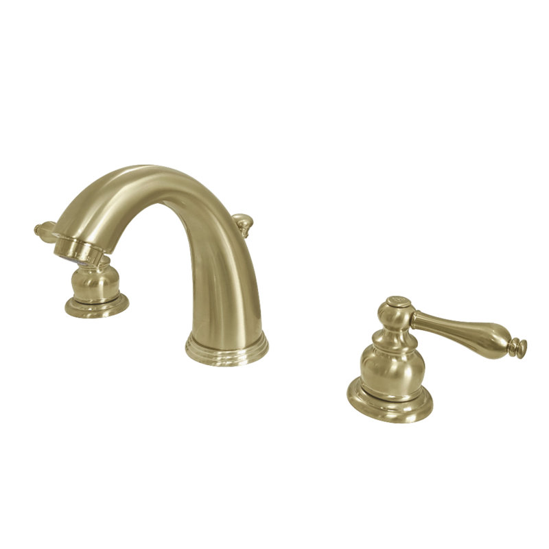 Robinet de salle de bain à deux poignées à fixation sur le comptoir à 3 trous avec drain escamotable Kingston