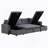 Artemax  U-Shape Pull-out Sleeper Sectional Sofa with Double Storage Spaces ,Dark gray