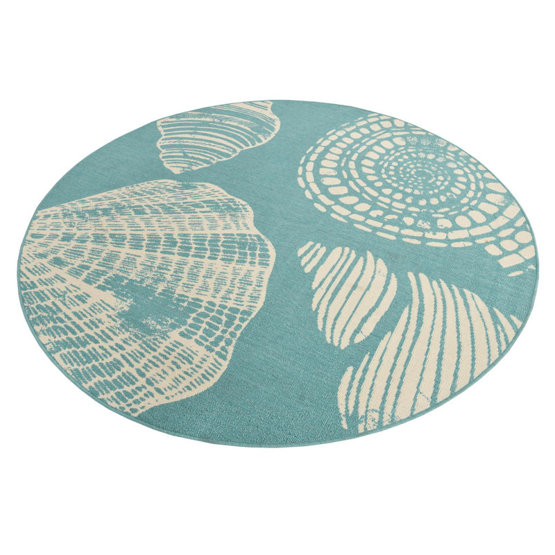 Geo Indoor / Outdoor Rug, Round 7'1"