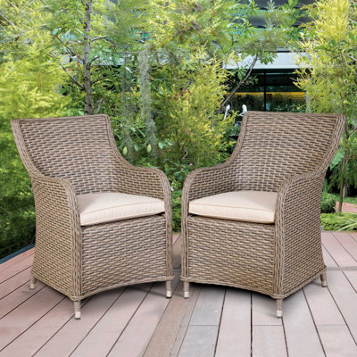 Kasuri Wicker Outdoor Lounge Chair