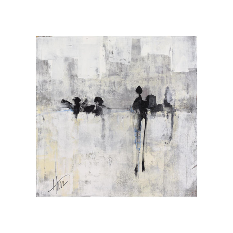 Somewhere Between - Painting, 40" H x 40" W x 1.5" D, Outdoor