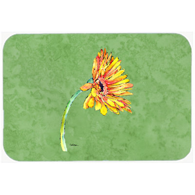 Caroline's Treasures Gerbera Daisy Glass Cutting Board