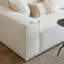 Canapé modulaire en coton et lin blanc crème-581087177-581087220
