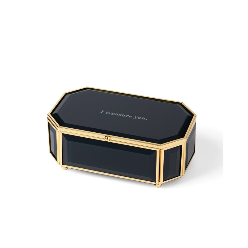 Boîte à bijoux «I Treasure You», Noir