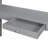 Full Size Loft Bed With Ladder, Shelves, And Desk, Gray-1640652874-1640652877