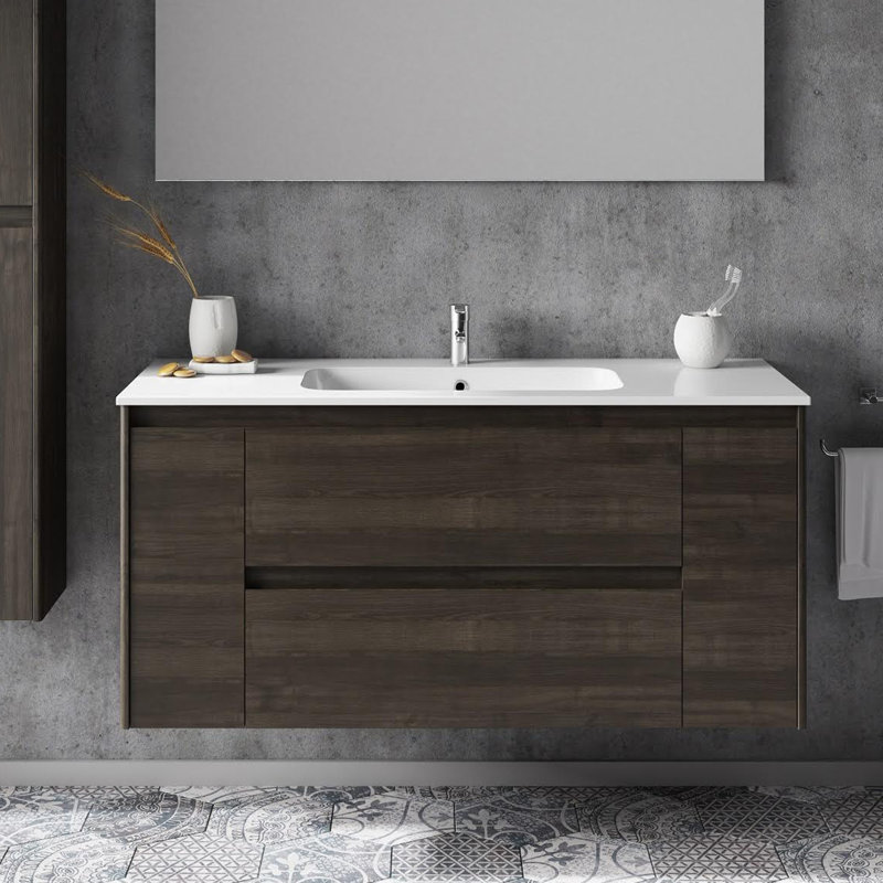 Ambra 47.5'' W Single Vanity, Matte White