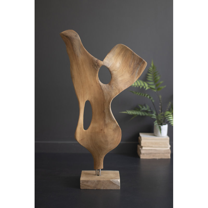Sculpture en bois de teck Kalalou