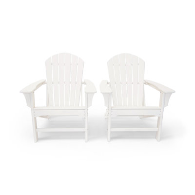 LuXeo Hampton Poly Plastic Adirondack Chair