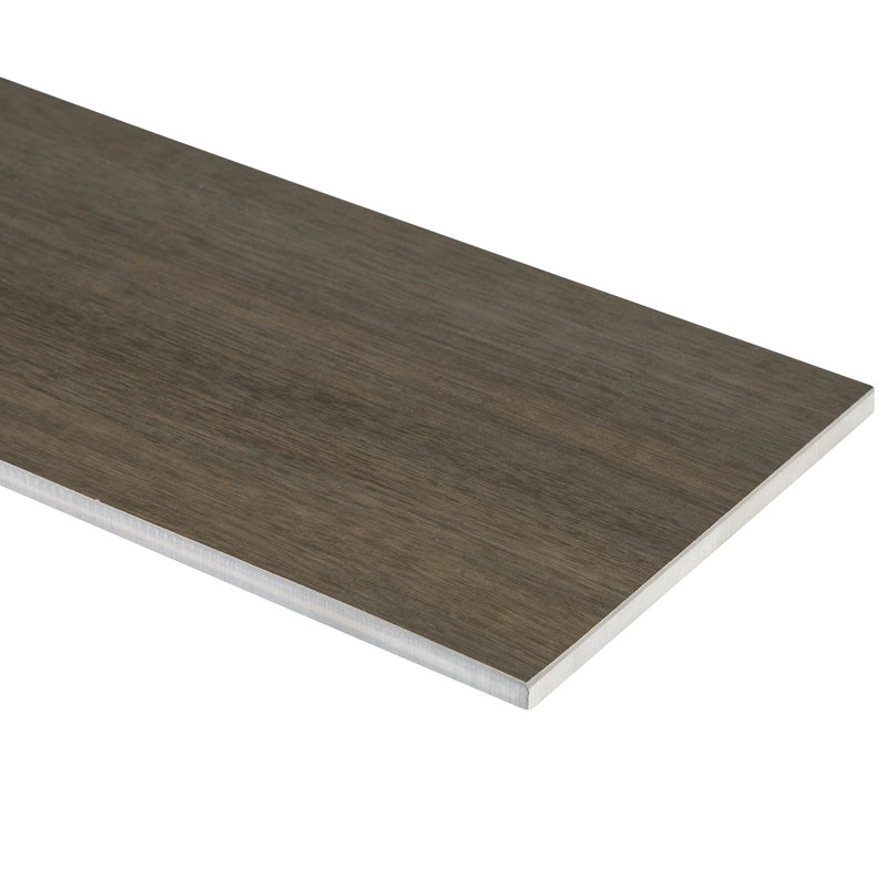 Harmony Grove 3'' W x 15'' L Porcelain Wood Look Singular Tile, Olive Chocolate