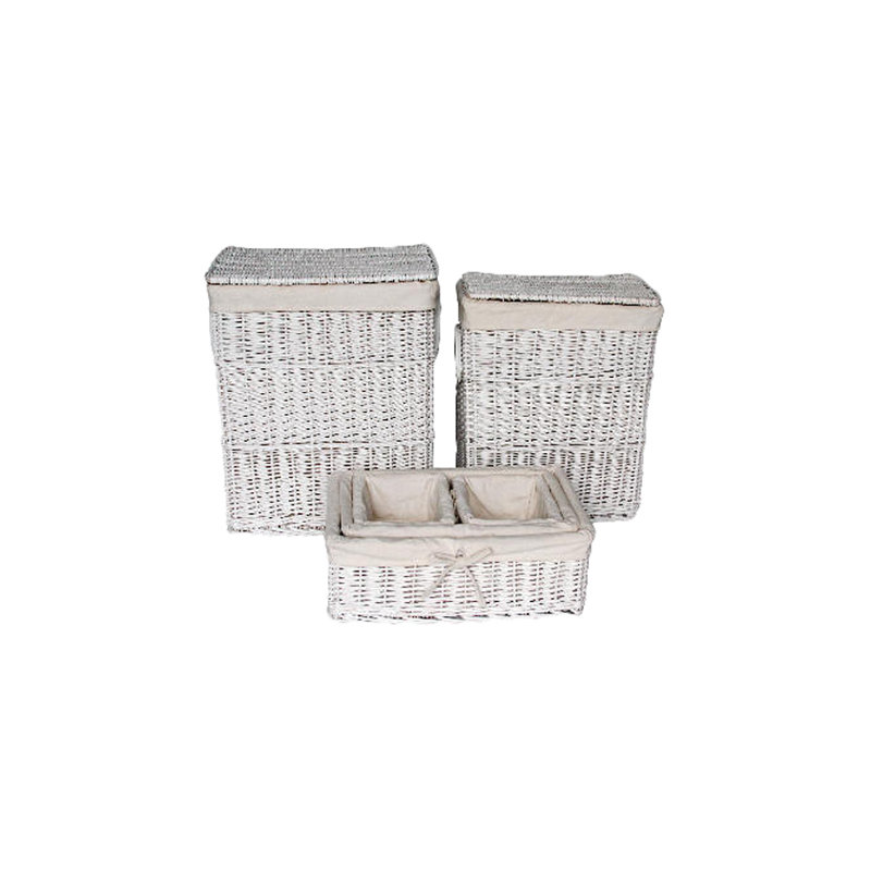 6 Piece Wicker Laundry Set