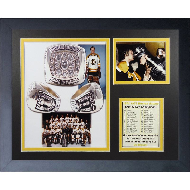 Souvenirs encadrée 1972 boston bruins