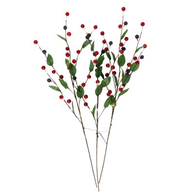 Aérosol de Noël avec pomme de pin lumineuse mélangée 24 po - blanc chaud - ensemble de 3