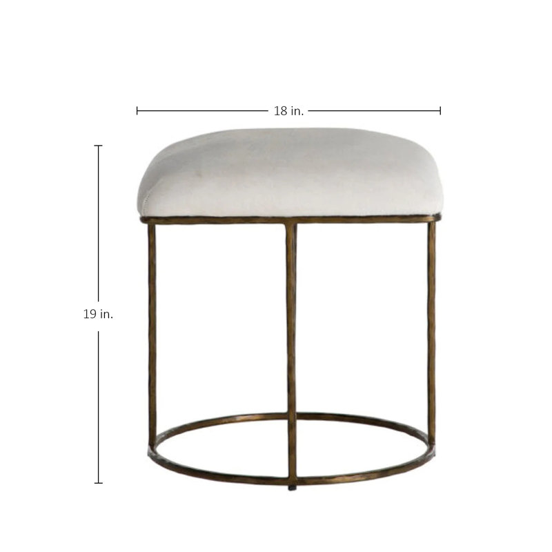 Lucas Iron Accent Stool