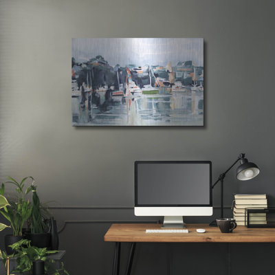 «Watercolor Bay 2» par Emma Scarvey, art mural en métal