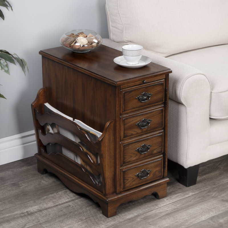 Gregory Side Table, Vintage Oak