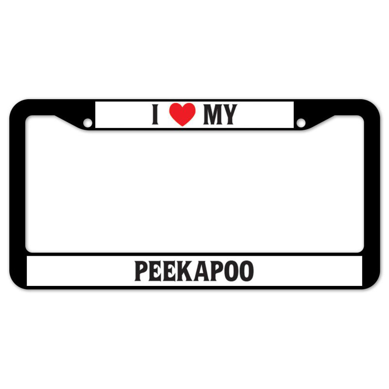I Love My Peekapoo Plate Frame
