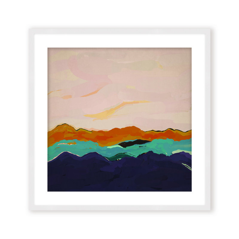 Nature Inspired Twilight Silhouette, 48" H x 48" W, Framed Canvas, Brown