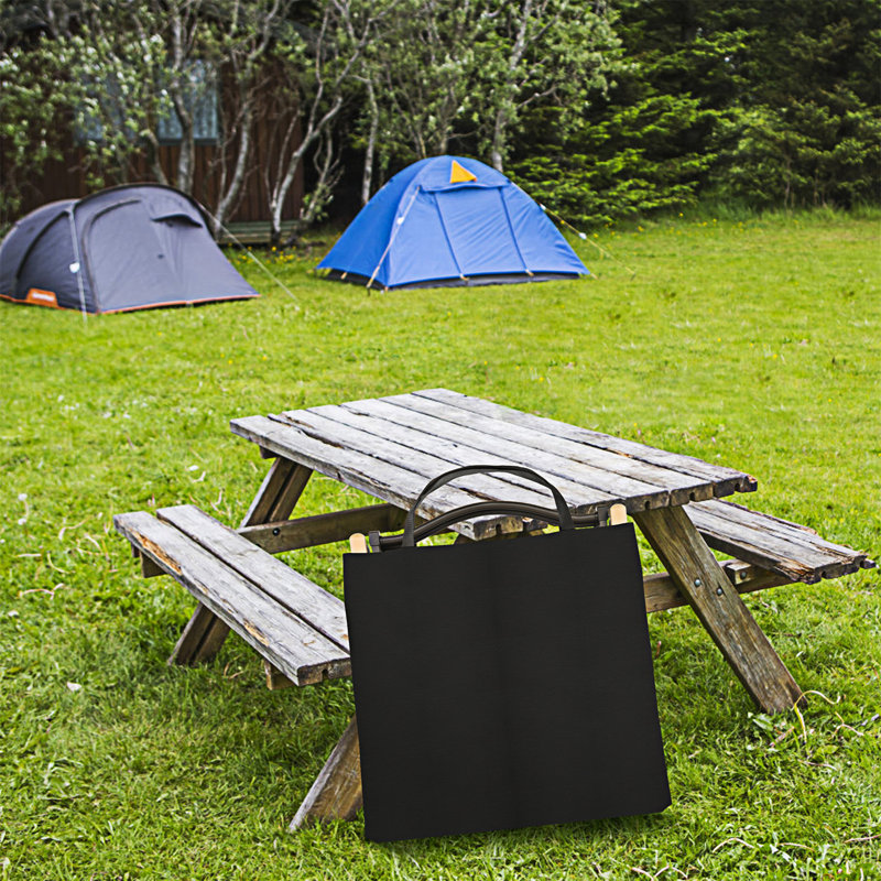 Chaise de camping pliante pour adultes avec poignée et sac de rangement