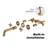 Wall Mounted Optional 2-handle Bathroom Faucet