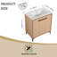 Meuble-lavabo simple avec plateau Cimitrio 30,03