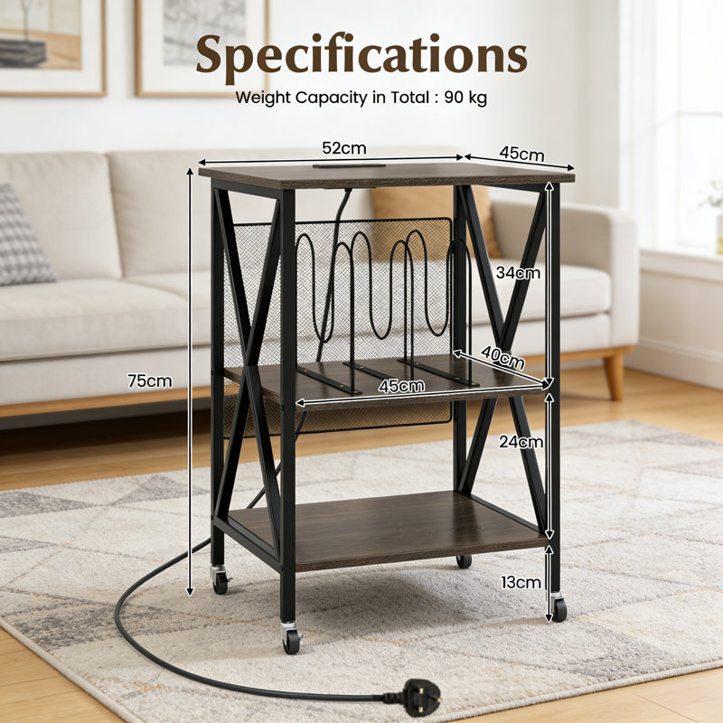 75cm H Media Shelves