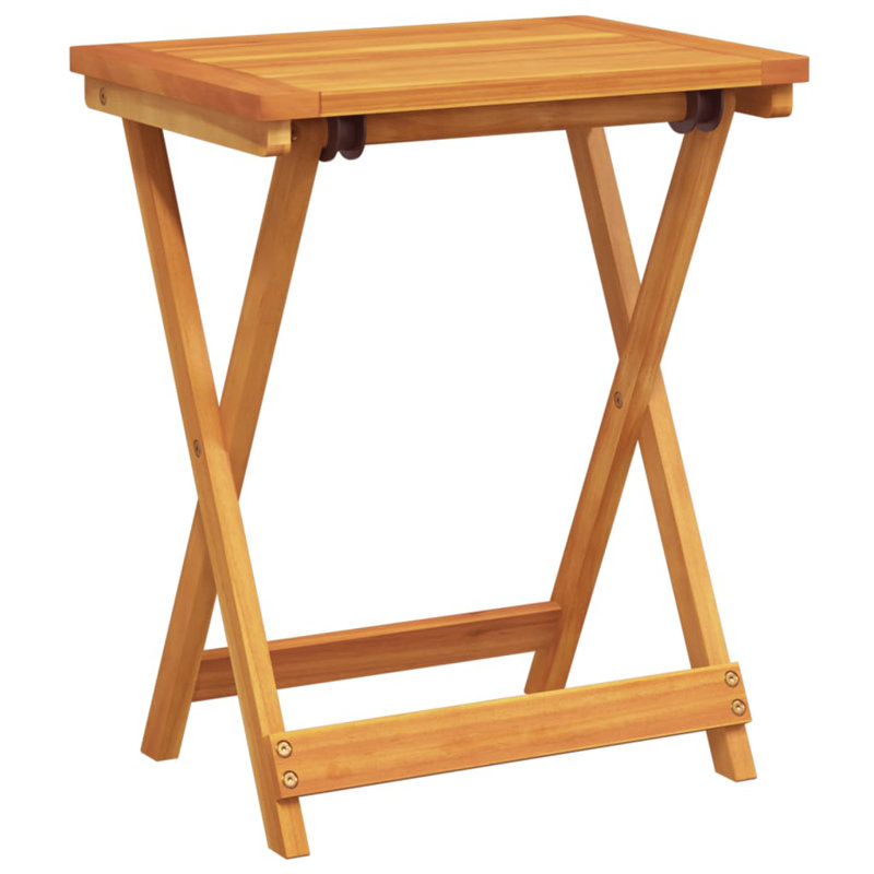 Arletta 50cm Solid Wood Rectangular Portable Folding Table