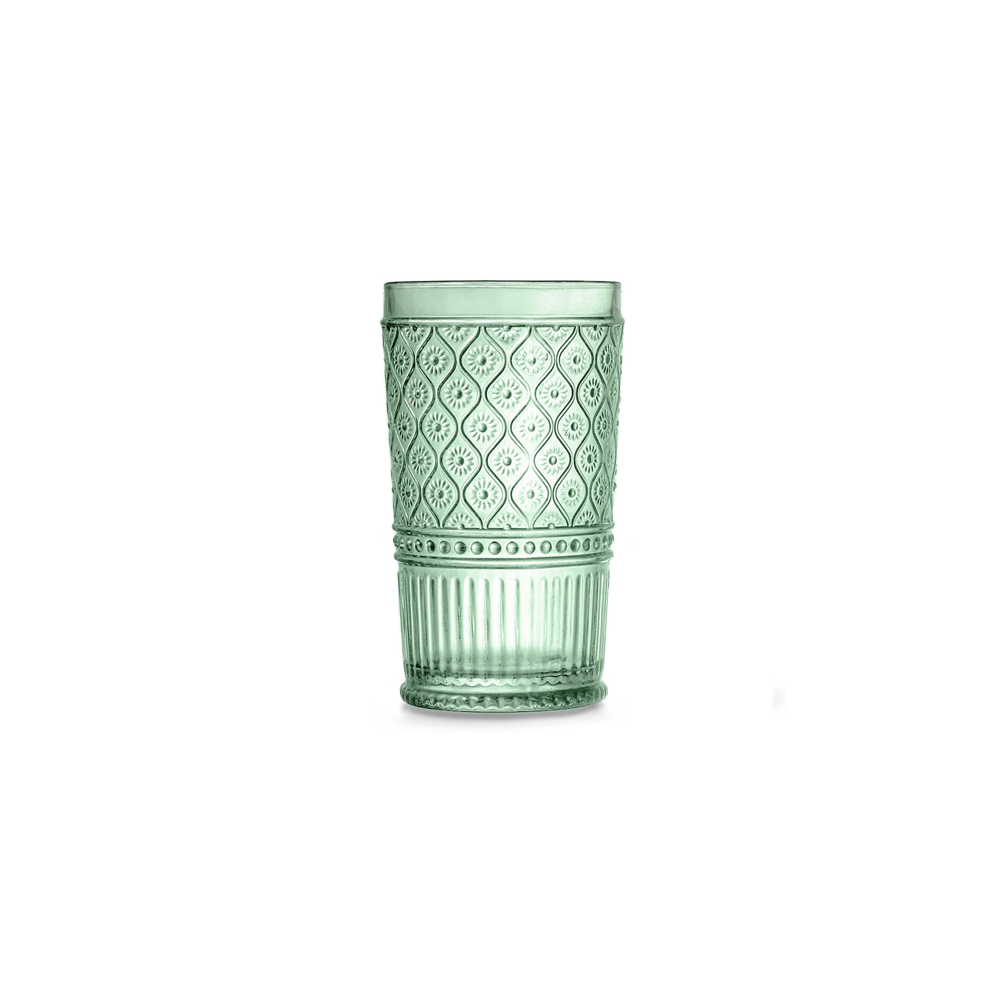 Claro Highball Glasses, 17 oz., Green