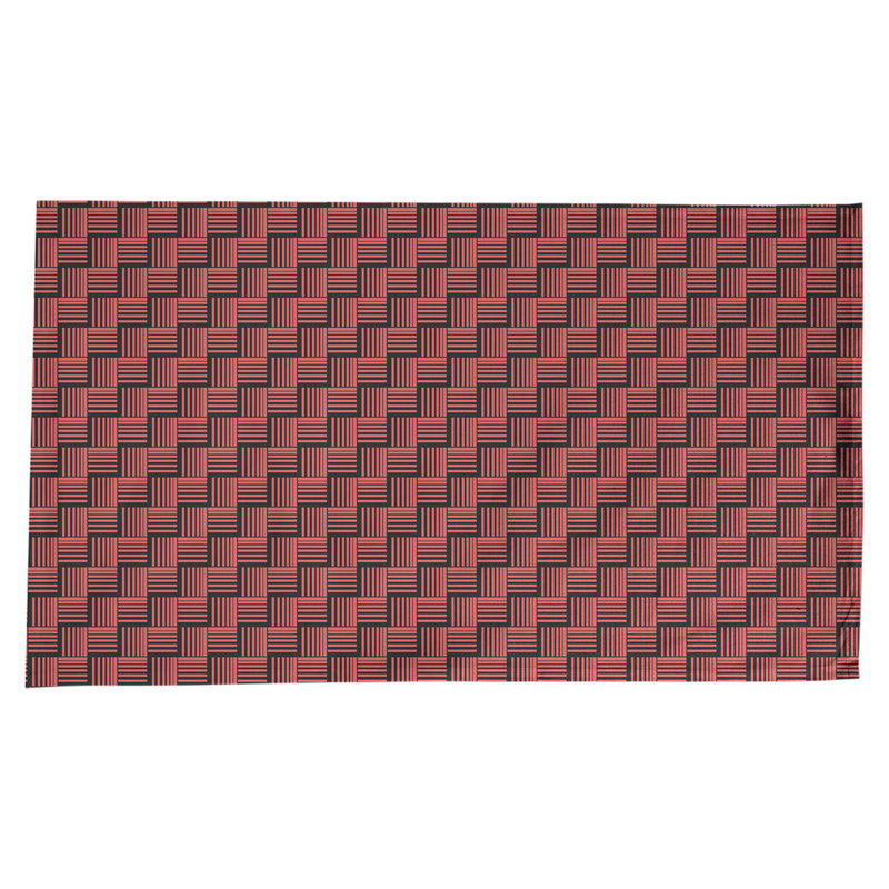 Rayures nattes classiques Nappe, Rouge