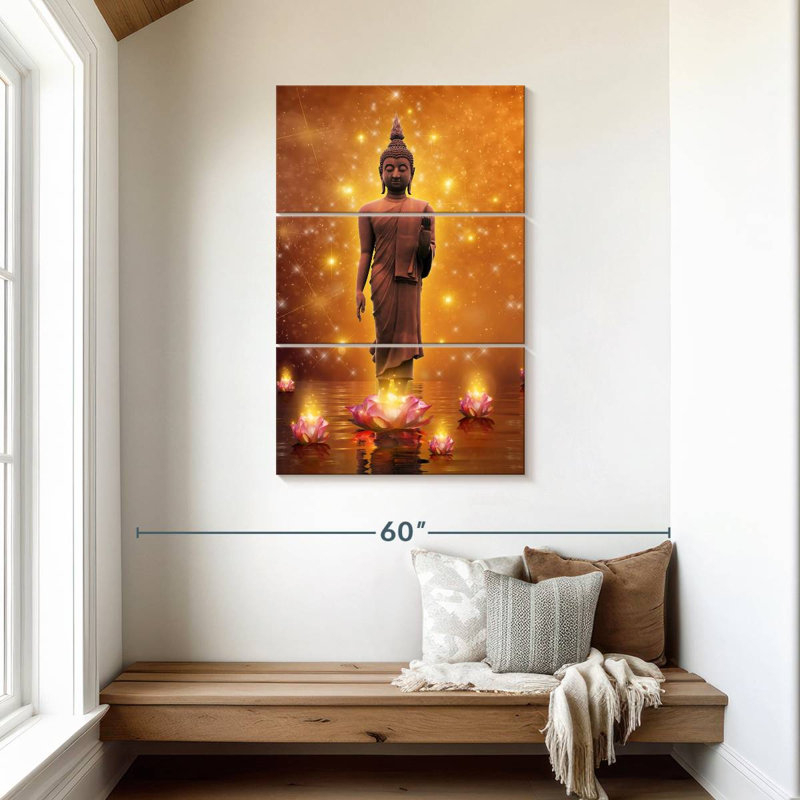 Adella Buddha Lotus, 45" H x 28" W
