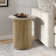 Table de bout ronde moderne avec baseHuntleigh 17.75" W Round Modern Round End Table with Fluted Wood Base en bois cannelé l 17,75 po Huntleigh