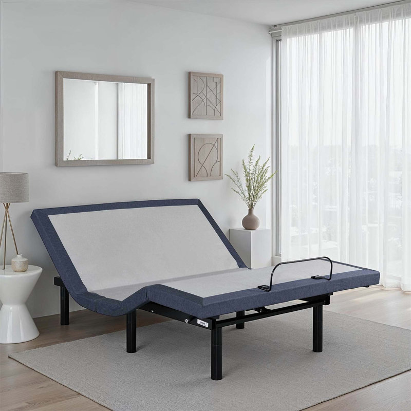 Twin XL Adjustable Bed Base With Massage And Head And Foot Position Adjustments, Twin XL