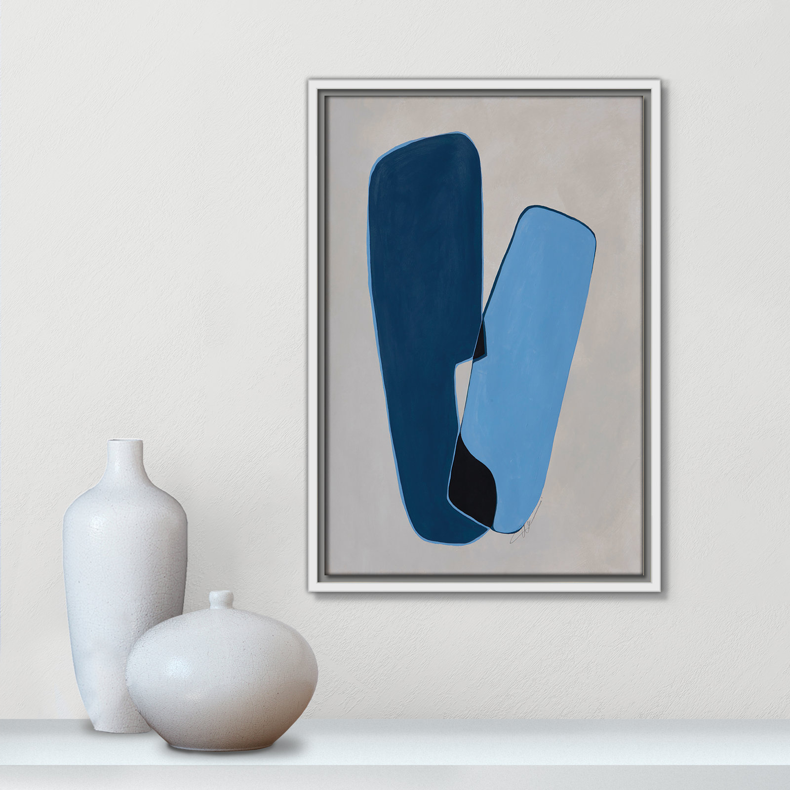 In Unity Collection "In Unity II" Print, 19.5" H x 13.5" W x 2" D, White Framed