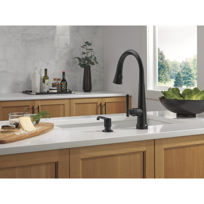 Emmeline Touch2O Kitchen Sink Faucet with Touchless Technology, Matte Black