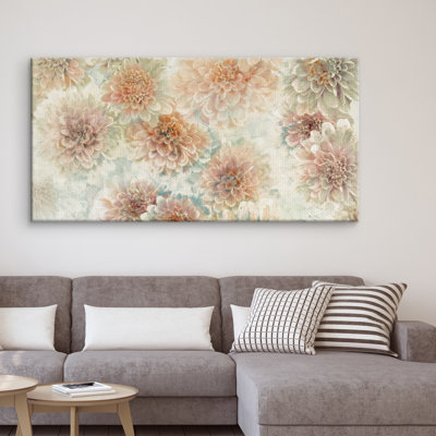 " Dahlia Dream Panel " Painting Print