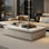 Light luxury rectangular rock table