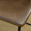 Ensemble de 2 tabourets rétro en cuir de polyuréthane, brun antique-966256784-966256791